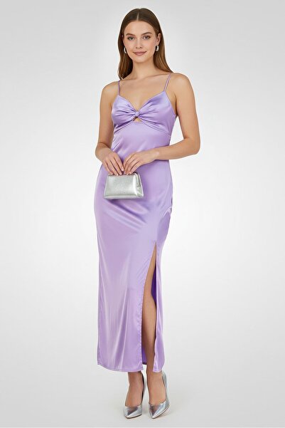 Don't Call Me Jennyfer Women Plain Midi Dress, Purple