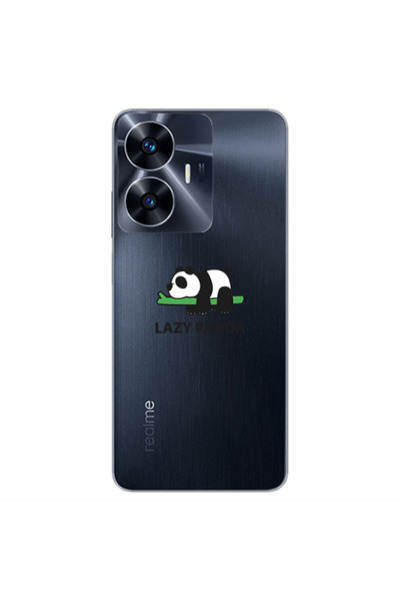 Other Realme Note 50 Lazy panda Transparent Silicone TPU Θήκη
