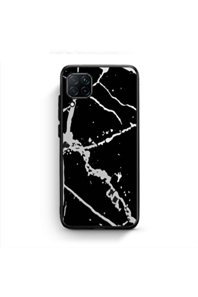 Other Huawei P40 Lite Marble Cream Cracks Black Glossy Θήκη