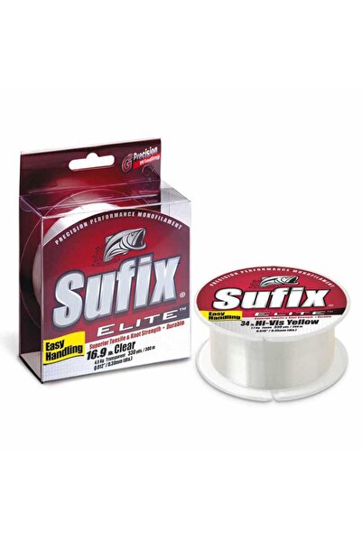 SUFIX Elite Fishing Line Low Vis Green-0.16Mm - 100Mt - 2.2kg