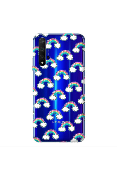 Other Huawei Nova 5 T Cute rainbows Transparent Silicone TPU Θήκη
