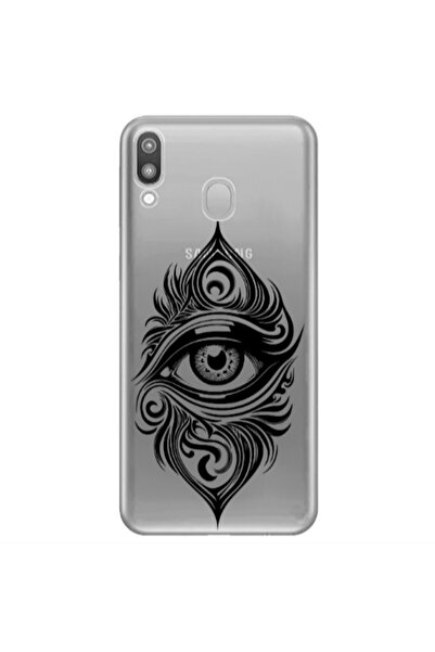 Other Samsung M20 Eye patterned drawing Transparent Silicone TPU Θήκη