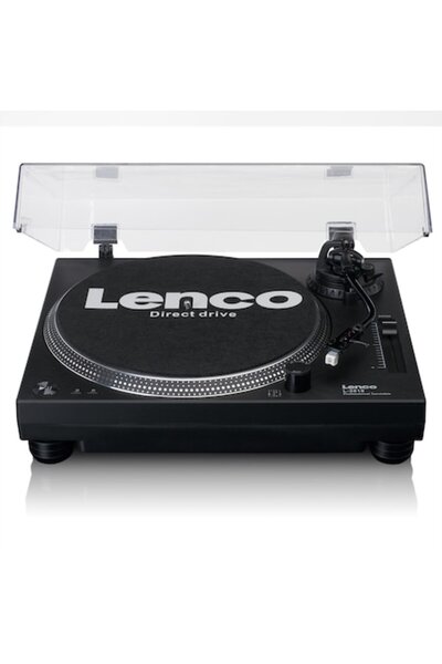 Lenco L-3818 Turntable, built-in phono preamplifier, DJ, USB connectivity, black