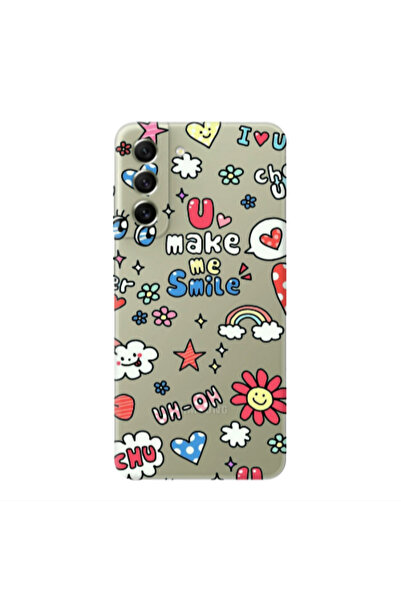 Other Samsung S22 Plus Rainbow flowers Transparent Silicone TPU Θήκη