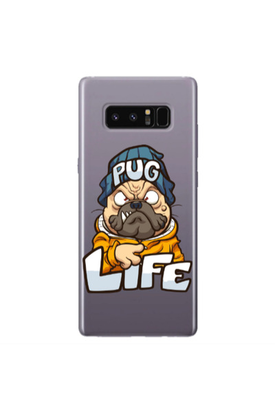 Other Samsung Note 8 Pug Life 2 Transparent Silicone TPU Θήκη