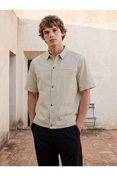 LC Waikiki Lcw Vision Beige Regular Fit Men's Shirt