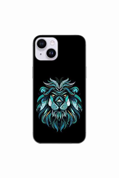 OEM Case compatible with Apple iPhone 14 Silicone Gel Tpu Pattern Abstract Lion