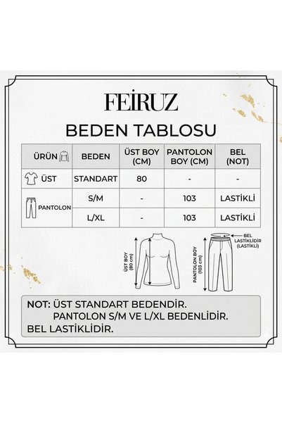 feiruz Set de pantaloni kimono Lastella din țesătură Cupra premium