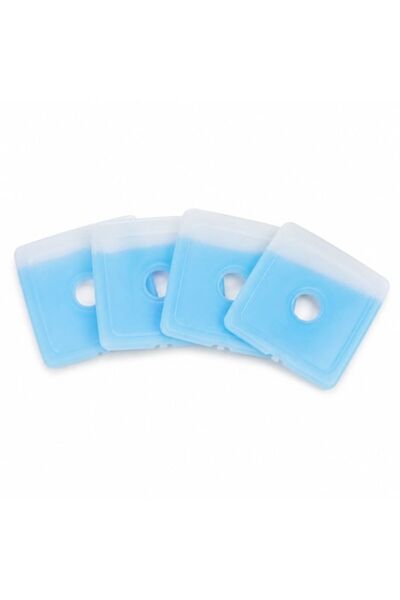 SHOPIENS Set de 4 tampoane de răcire subțiri, albe, transparente, de 175 ml, ...