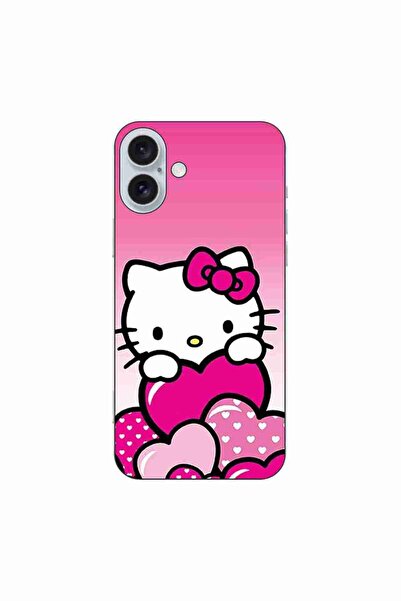 OEM Husa compatibila cu Apple iPhone 16 Plus Silicon Gel Tpu Model Hello Kitt...