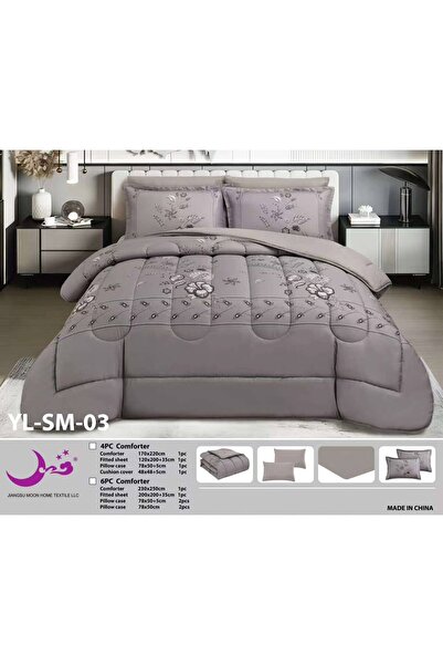 Moon Yas Summer Quilt Tufted - Double Sided Filling - 6 Pieces - Tufted Summe...