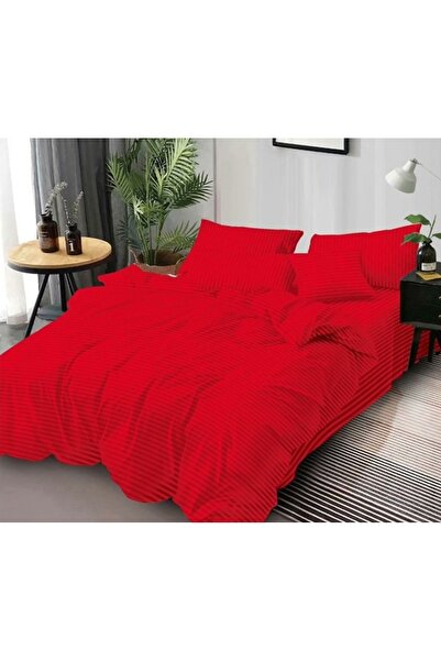 Lenjeria Pufoasa Damask print double bed set, 2 persons, fitted sheet, 6 pieces