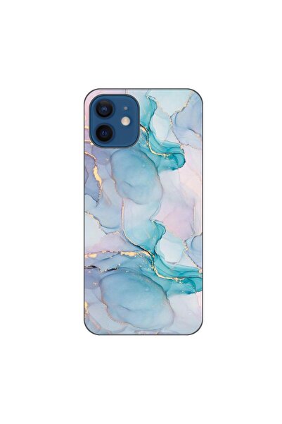 OEM Husa compatibila cu Apple iPhone 12 Silicon Gel Tpu Model Abstract Waterc...