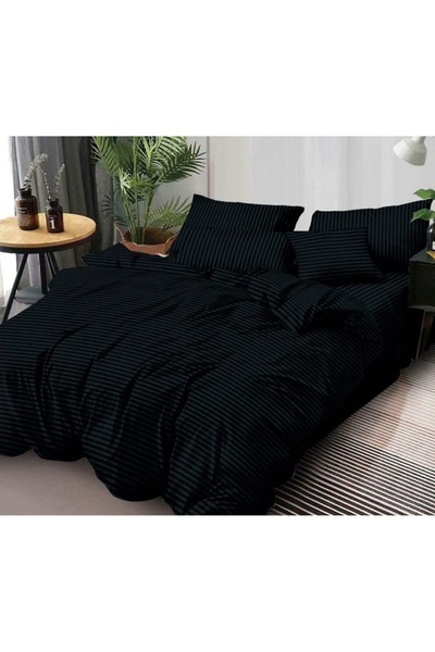 Lenjeria Pufoasa Damask print double bed set, 2 persons, fitted sheet, 6 pieces