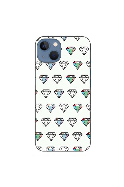 OEM Husa compatibila cu Apple iPhone 13 Silicon Gel Tpu Model Diamonds Patter...