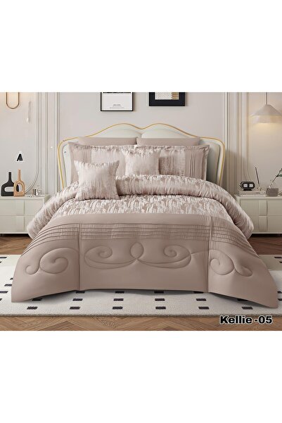 Barigo Nefren 8 Piece Summer Luxury Jacquard Premium Brushed Bedspread