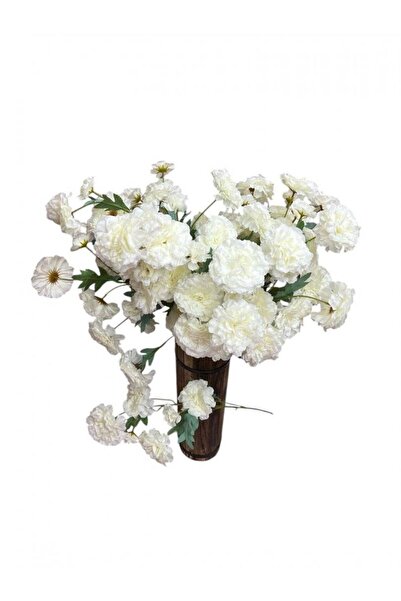 OEM Chrysanthemum String 6 Artificial Flowers White