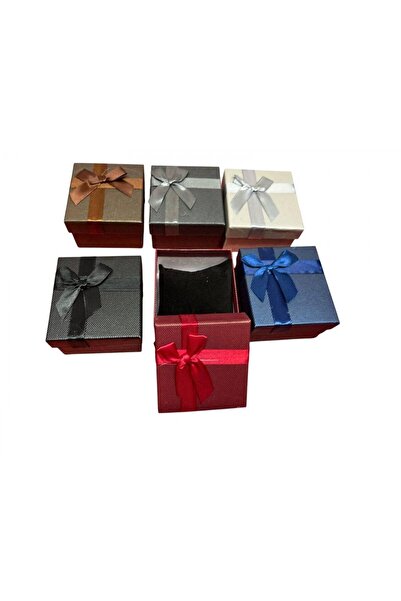 OEM Картонена кутия за часовник 9см/9см 6/ Комплект горна и долна част Разноц...