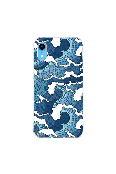 OEM Husa compatibila cu Apple iPhone XR Silicon Gel Tpu Model Crazy Waves