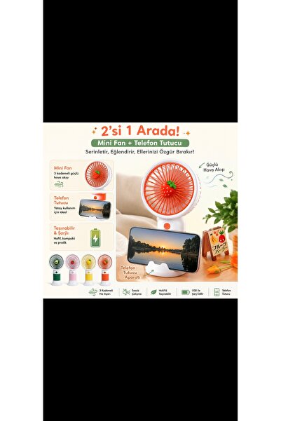 Fan 3 kademeli şarjlı el fanı