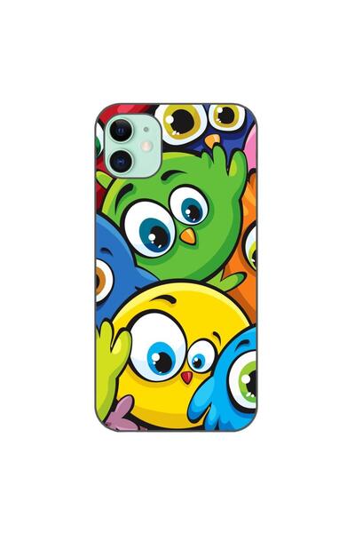 OEM Husa compatibila cu Apple iPhone 11 Silicon Gel Tpu Model Bufnite Colorate