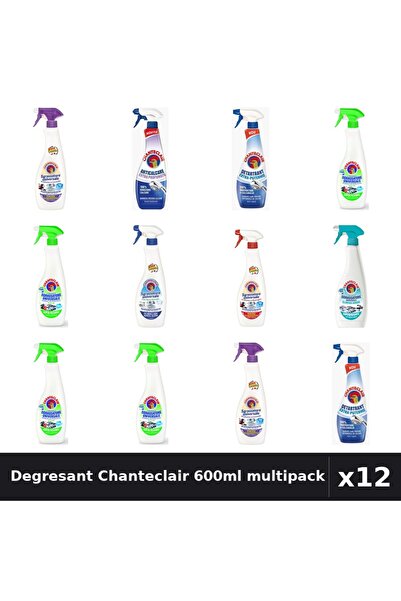 Chanteclair Set 12 Degresant Universal 600-625ml - 8 Arome, Anticalcar, Detar...