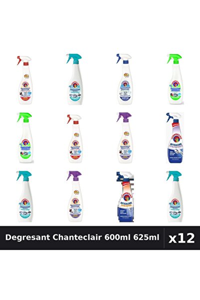 Chanteclair Set 12 Degresant Universal 600ml - 625ml - Marsilia, Lămâie, Mosc...