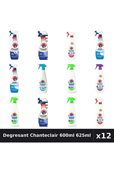 Chanteclair Set 12 Degresant Universal 600ml 625ml - 7 Arome, Anticalcar, Mar...