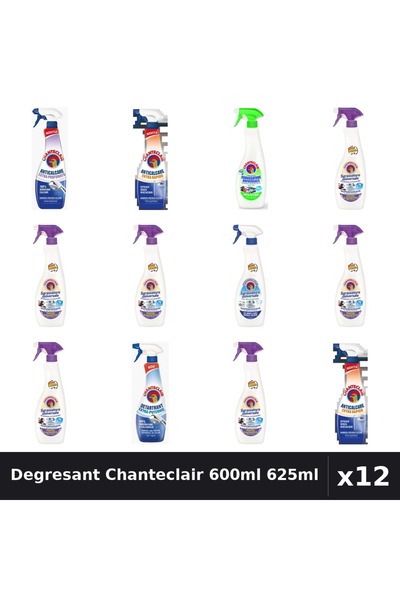 Chanteclair Set 12 Degresant Universal 600ml 625ml - Lavanda, Lămâie, Bicarbonat
