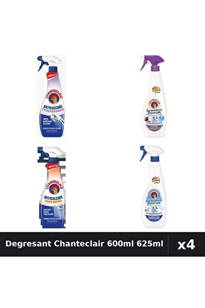 Chanteclair Set 4 Degresant Universal 600ml-625ml - Bicarbonat, Mosc Alb, Ant...