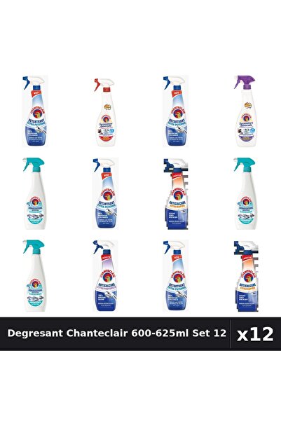 Chanteclair Set 12 Degresant Universal 600-625ml - Marsilia, Mosc, Anti-Miros