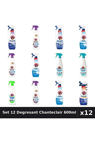 Chanteclair Set 12 Degresant Universal 600ml - Anti-Miros, Extra Parfumat, Ex...