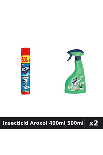 Aroxol Set 2 Spray Insecticid 400ml și 500ml - Protecție Casă Eficientă