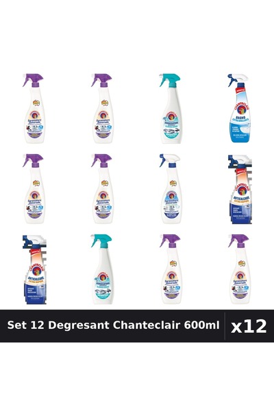 Chanteclair Set 12 Degresant Universal 600ml - Anti-Miros, Bicarbonat, Extra ...