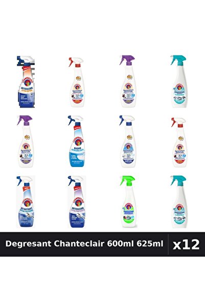 Chanteclair Set 12 Degresant Universal 600ml 625ml - 9 Arome Asortate Curatenie