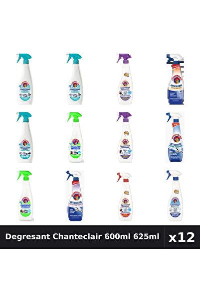 Chanteclair Set 12 Degresant Universal 600ml-625ml - 9 Arome, Anticalcar, Det...
