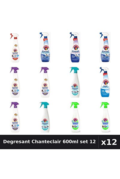 Chanteclair Set 12 Degresant Universal 600-625ml - 8 Arome, Anticalcar, Detar...