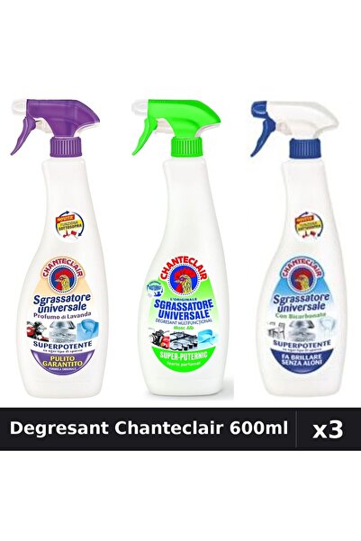 Chanteclair Set 3 Degresant Universal 600ml - Lavanda, Lămâie, Bicarbonat