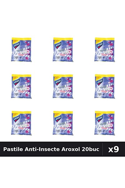 Aroxol Pachet 9 Pastile Anti-Insecte 20 bucati - Protectie Casa Eficienta