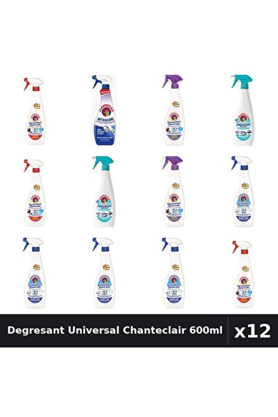 Chanteclair Set 12 Degresant Universal 600ml - 6 Arome, Bicarbonat, Marsilia,...