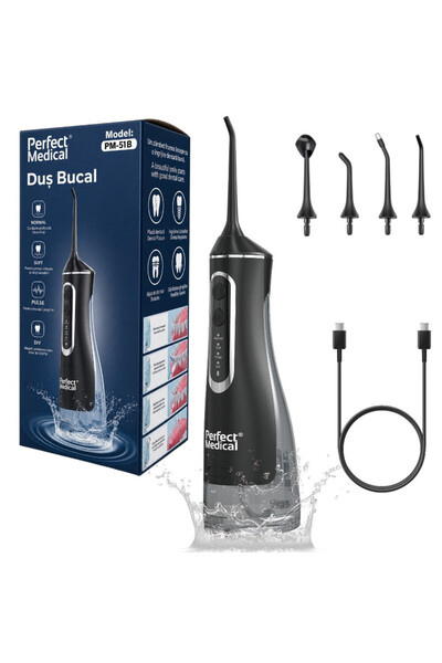 Perfect Medical Irigator oral portabil Perfect Medical ®   PM-51B cu 4 moduri...