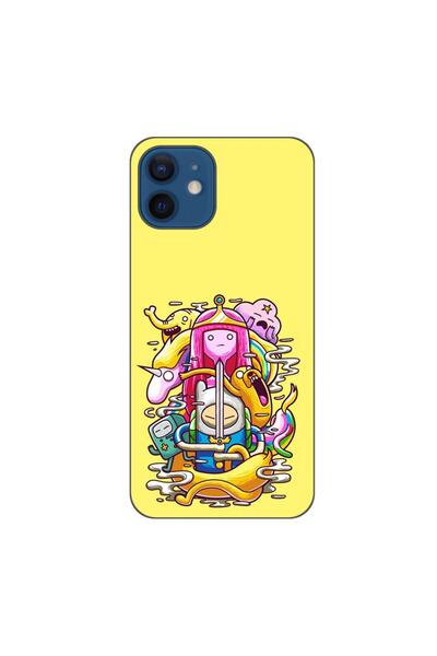 OEM Калъф, съвместим с Apple iPhone 12, силиконов гел TPU, с дизайн на плакат...
