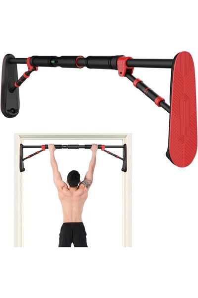 HI-FINE (db7)Doorway Pull Up Bar, Trapeze Bar for Adults, No Screw Chin Up Ba...