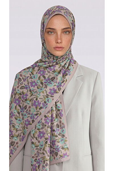 Karaca Velora Patterned Cotton Shawl - Cream Lila