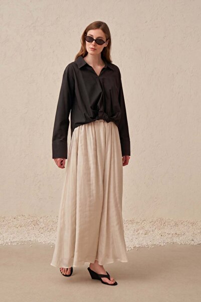 ALLDAY Black Appliqué Detailed Blouse