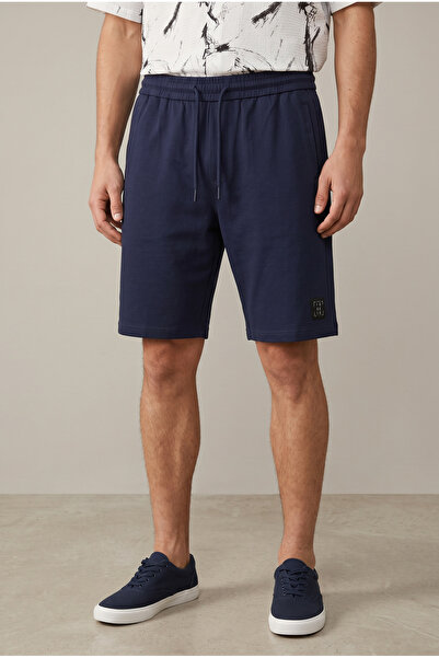 ETEN Woven Elasticated Navy Shorts With Patch Detail In Pocket