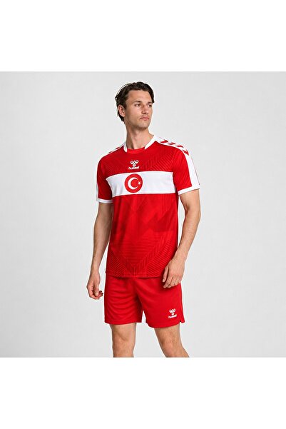 hummel -3658 National Team Jersey 25-26 Men's T-Shirt 912378 Barbados Cherry