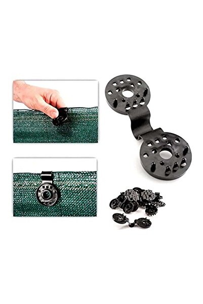 Arabest 20-Piece Round Plastic Clips,Sun Shade Netting,Anti Bird Netting,Gard...