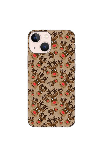 OEM Husa compatibila cu Apple iPhone 13 Mini Silicon Gel Tpu Model Craciun Ru...
