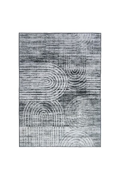 OEM Modern rug, 180 x 250 cm, Anti-slip, Grey, Polyester, Easy To Clean, Wash...
